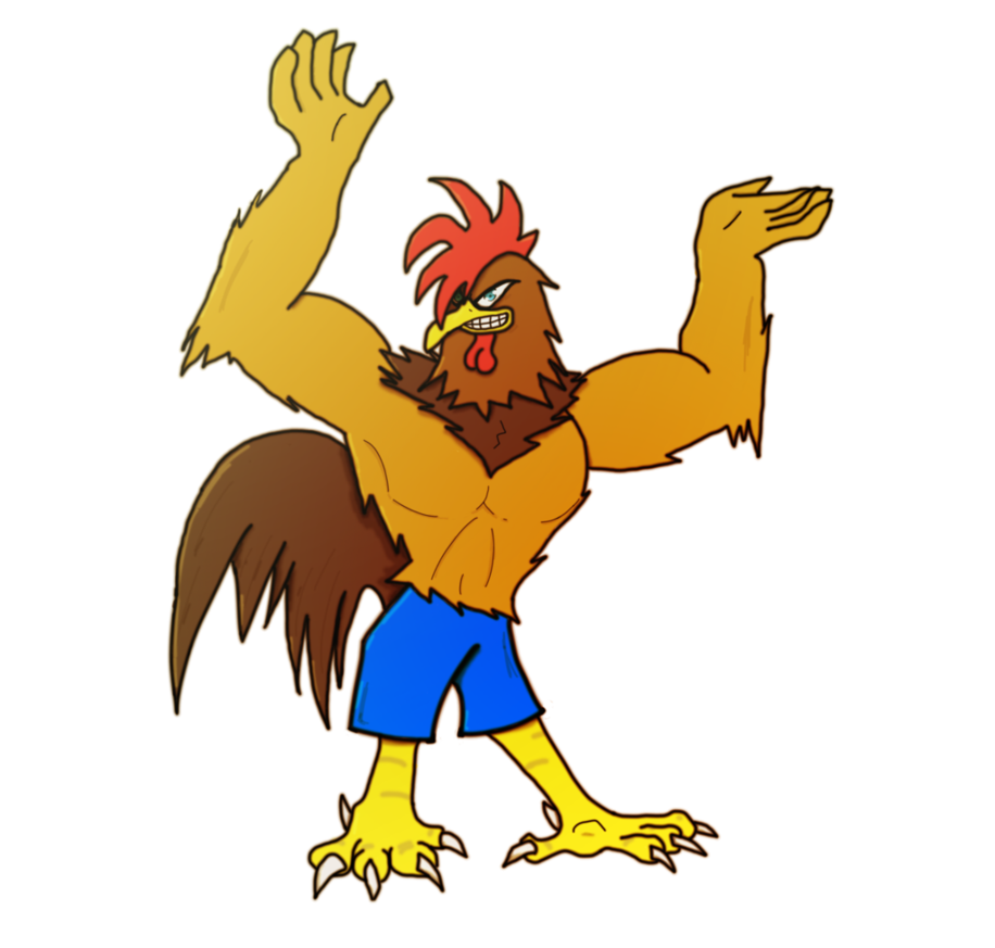muscles clipart rooster
