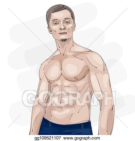 Vector stock bodybuilder the. Muscle clipart muscular person