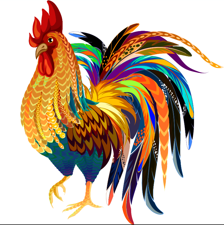 muscle clipart rooster
