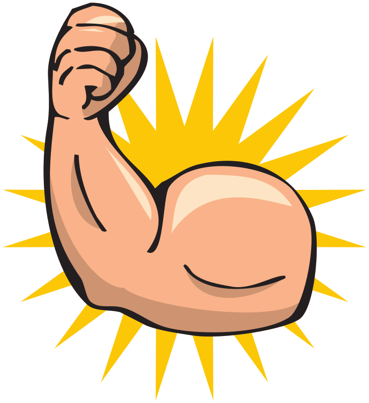 Muscle clipart stong. Strong arm medium image
