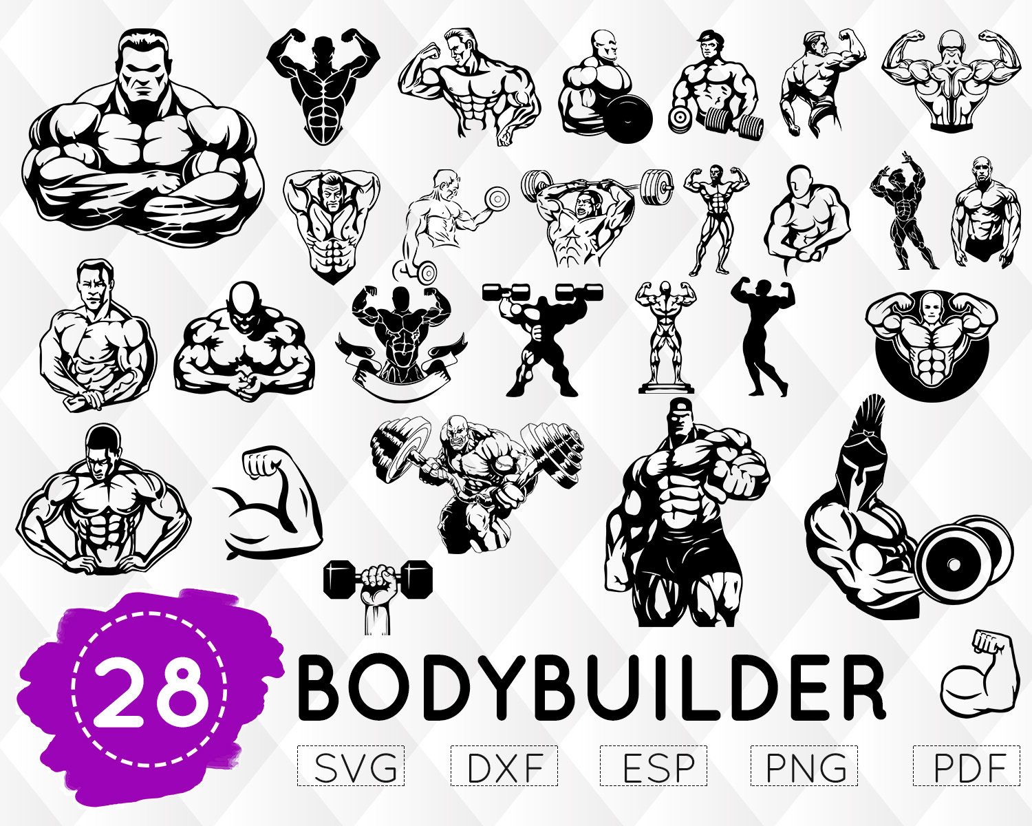muscle clipart svg