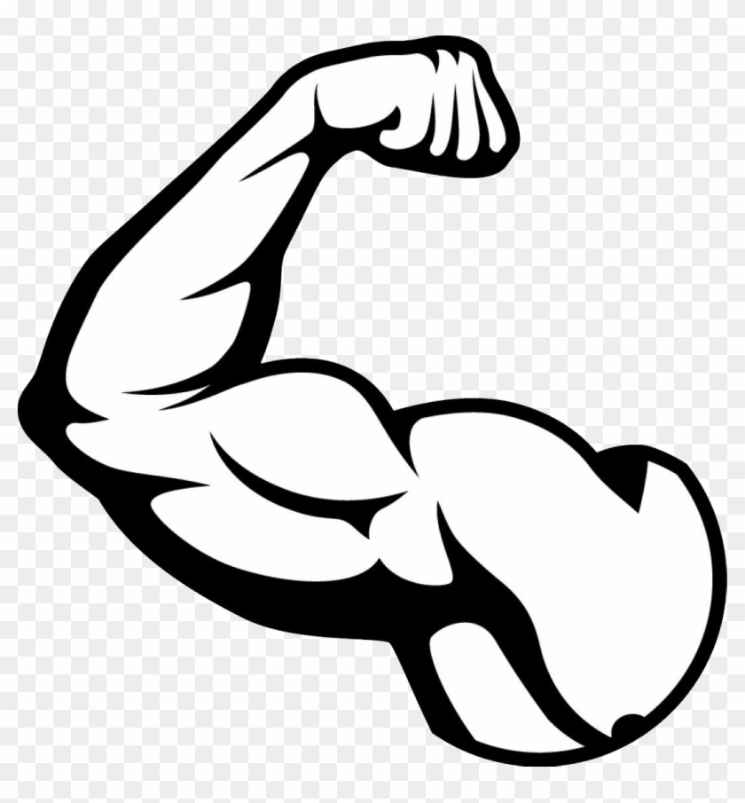 Muscles clipart black and white. Muscle hd png download