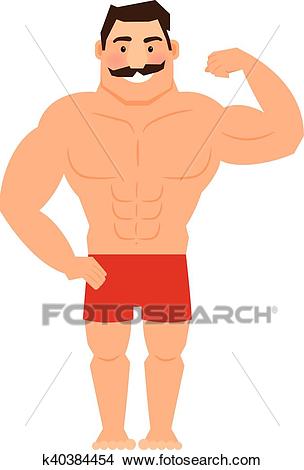 muscles clipart muscular person