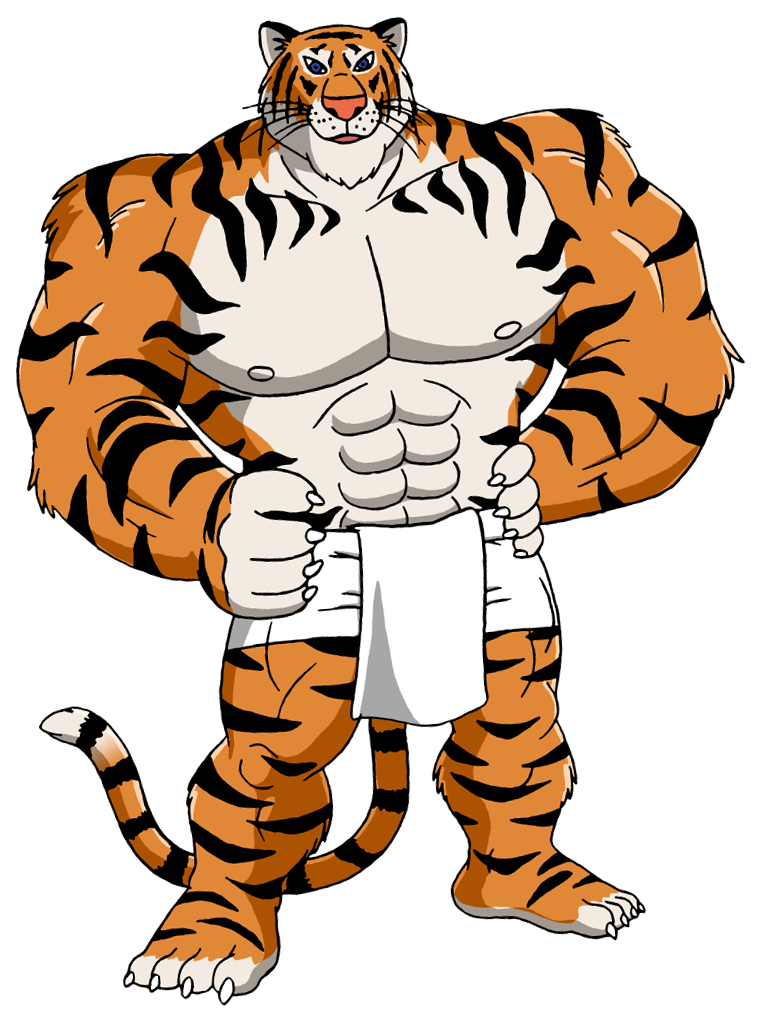 muscles clipart tiger