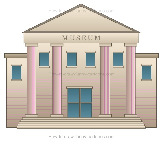 museum clipart drawing