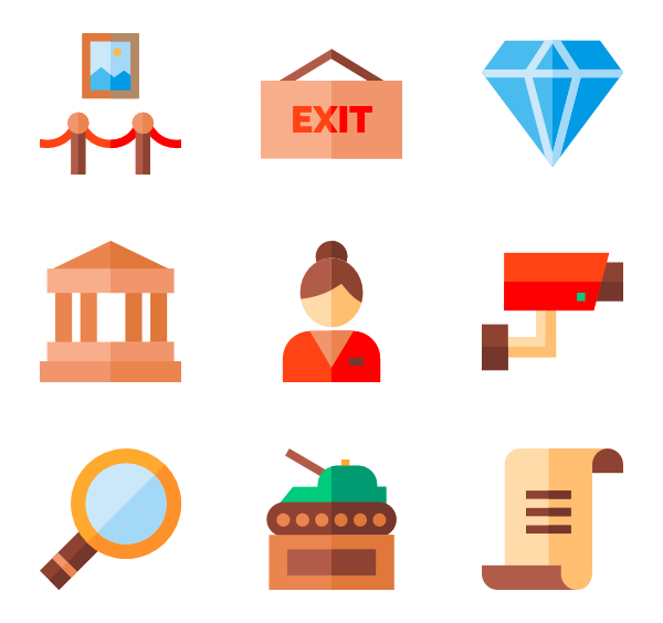 museum clipart vector icon