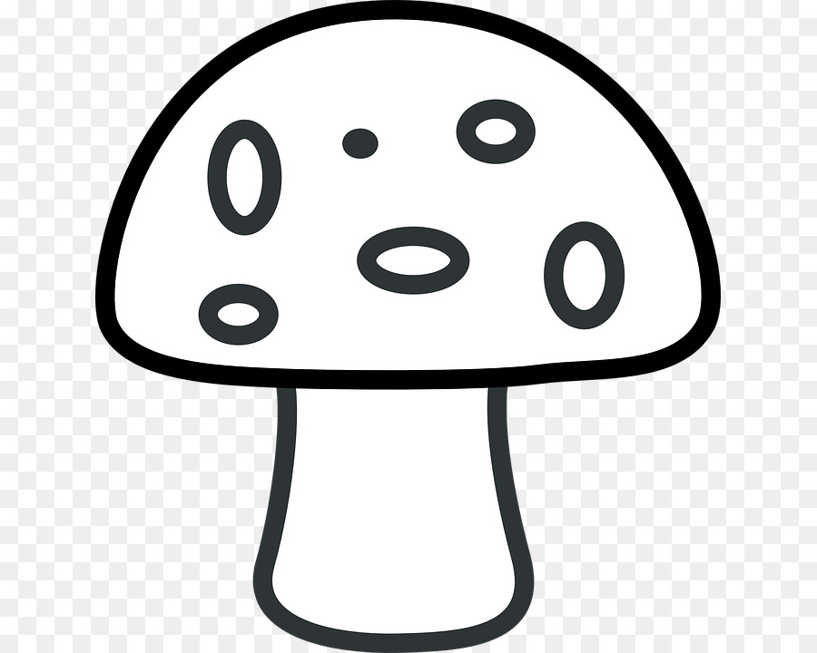 Mushroom clipart black and white, Mushroom black and white