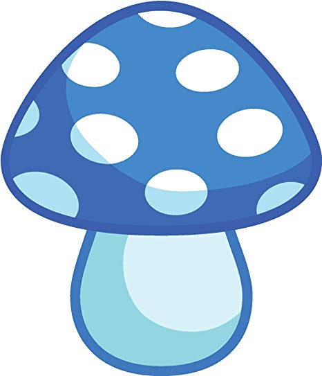 mushroom clipart blue mushroom