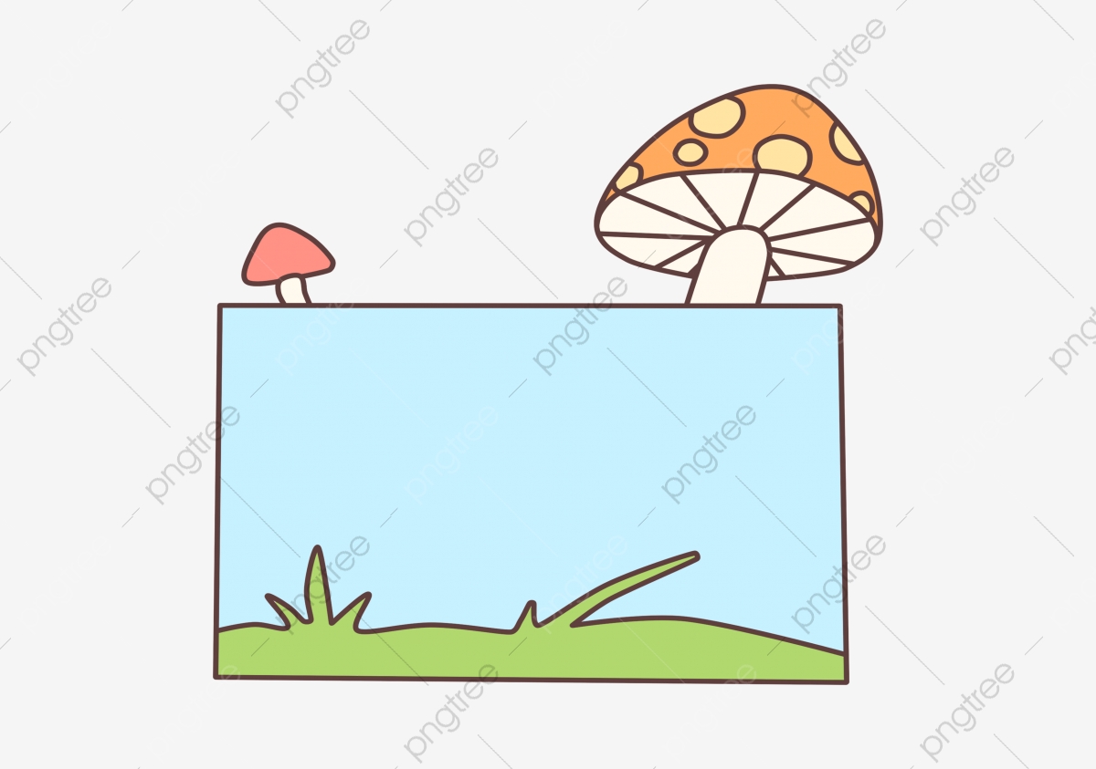 mushroom clipart border