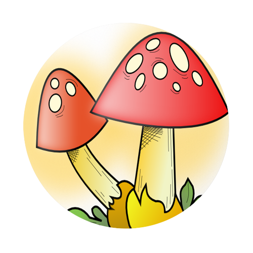 mushroom clipart cartoon