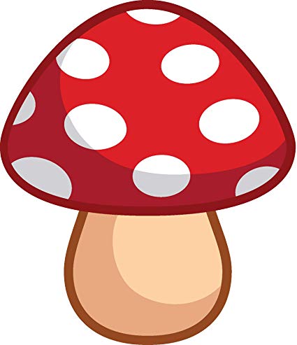 Mushrooms clipart colored. Amazon com fun colorful