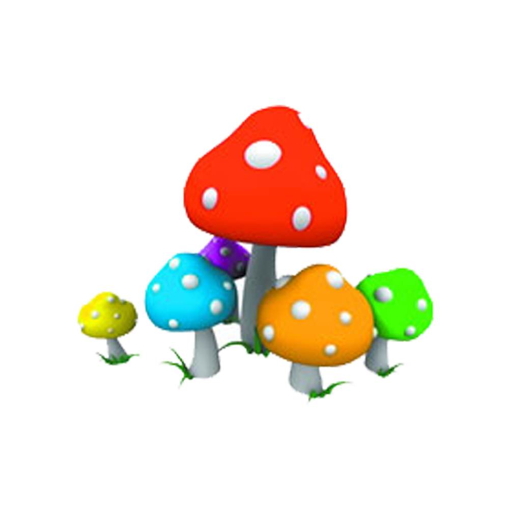 mushrooms clipart colorful mushroom