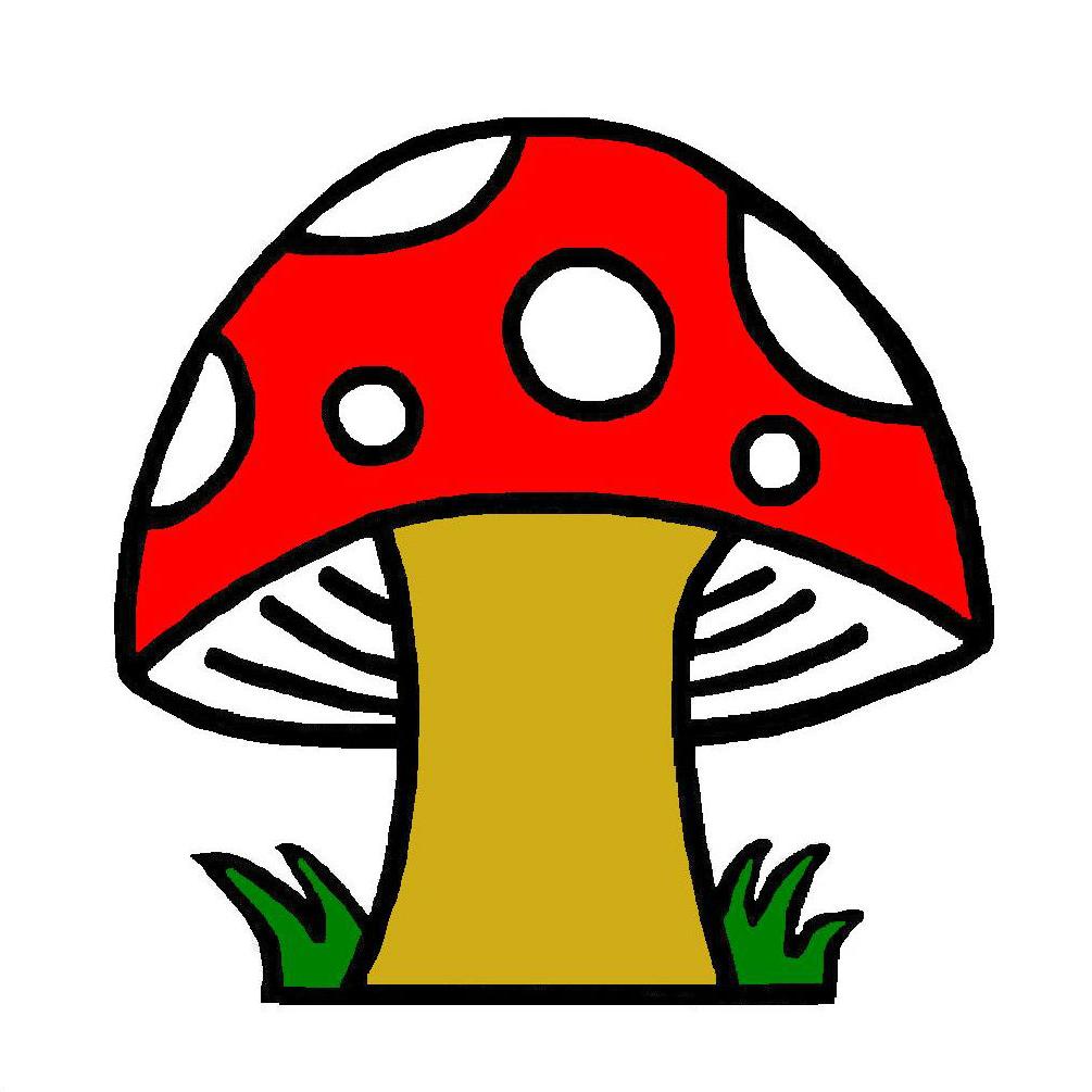 mushroom clipart comic