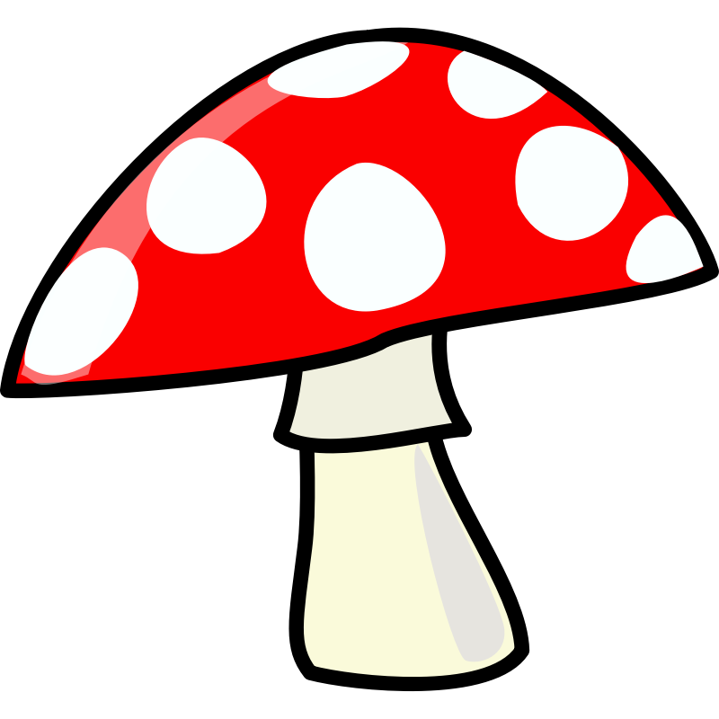 mushroom clipart comic