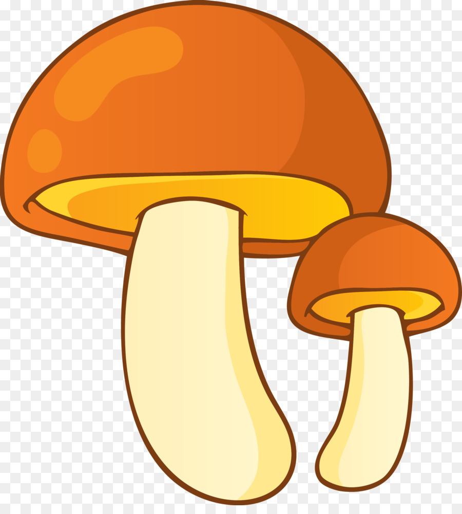 Mushroom clipart edible mushroom. Cartoon illustration yellow 
