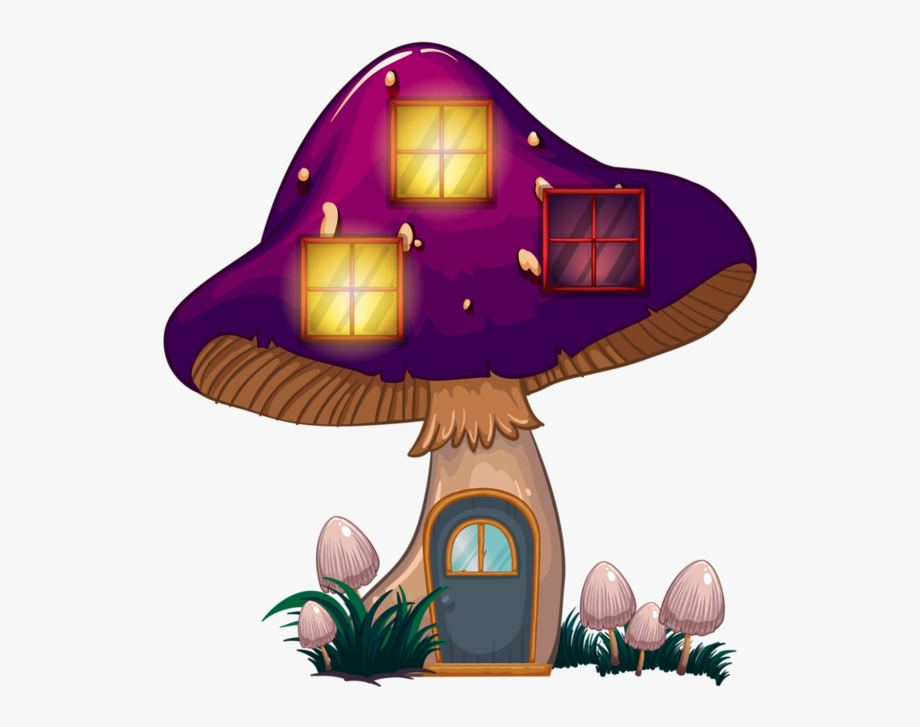 mushrooms clipart fairy cottage