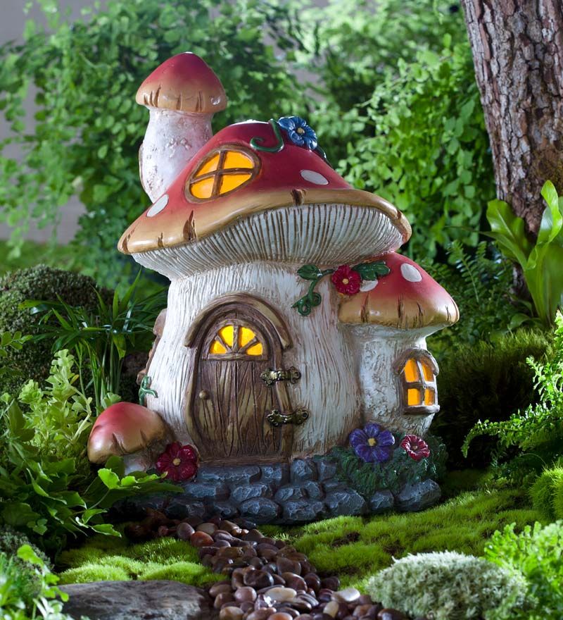 mushroom clipart fairy village
