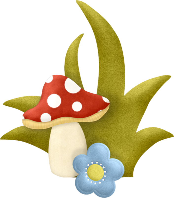 Mushroom felt applique