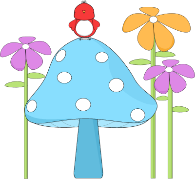 mushroom clipart flower