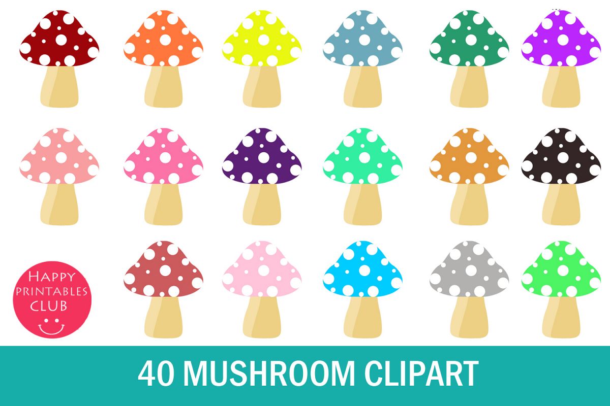 mushroom clipart font