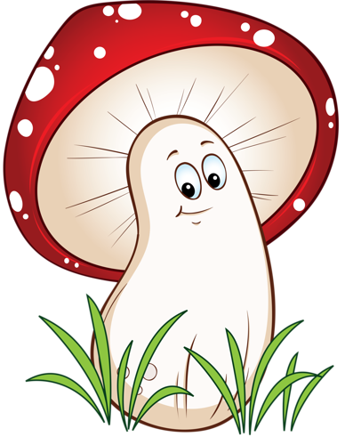 mushroom clipart happy