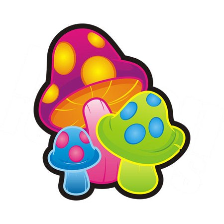 mushrooms clipart hippie