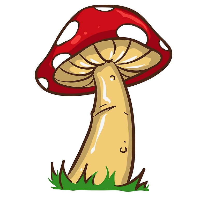 Download Free SVG Cut File - Trippy Mushroom Drawing Free download on ClipA...