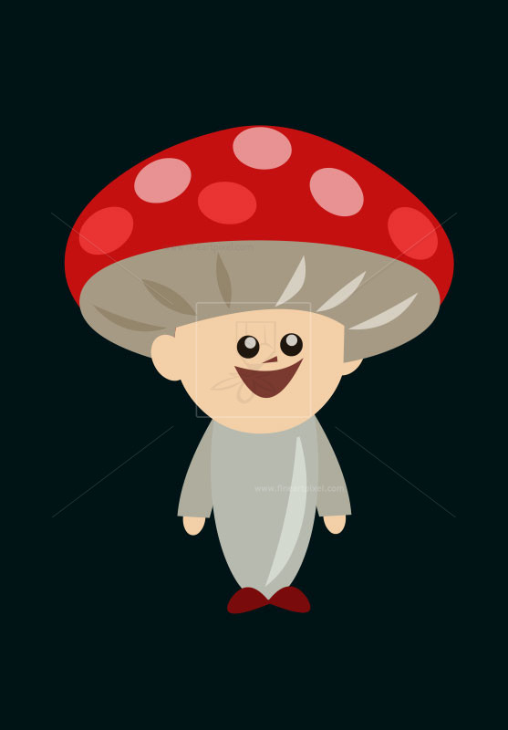 mushroom clipart kid