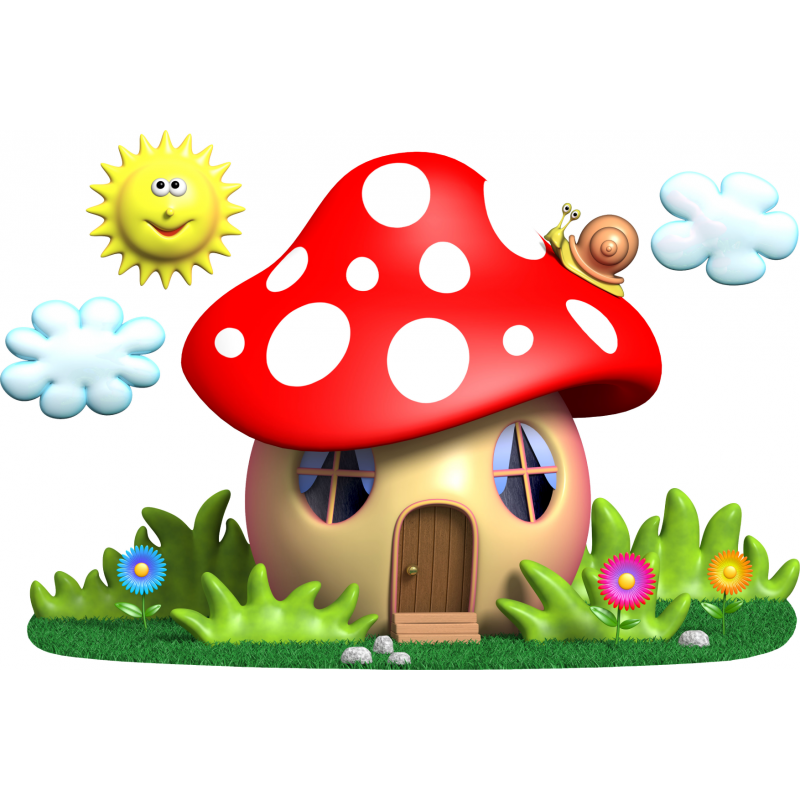mushroom clipart mushroom house