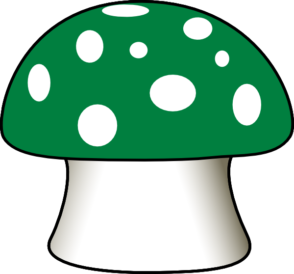 Green clip art at. Mushrooms clipart mushroom home