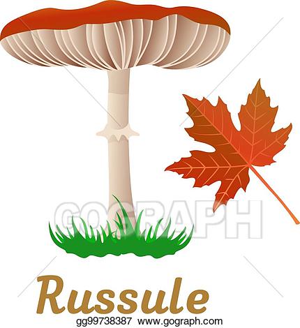 Vector art single eps. Mushroom clipart object