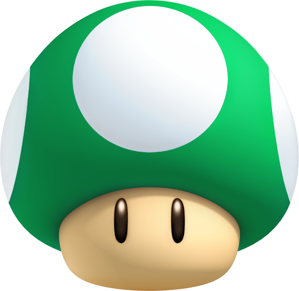 New super mario bros. Mushroom clipart object