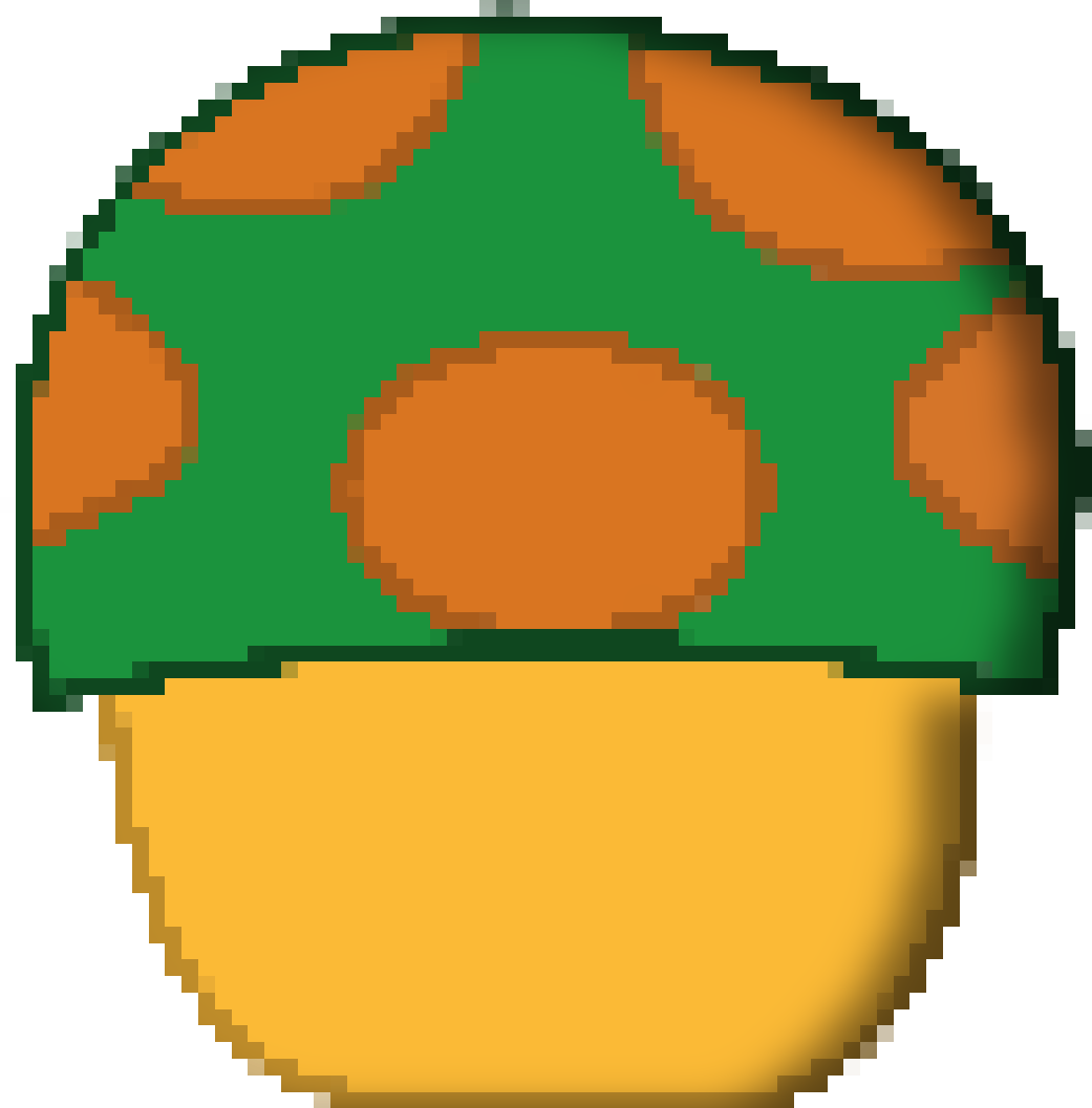 Image pixellated png shows. Mushroom clipart object