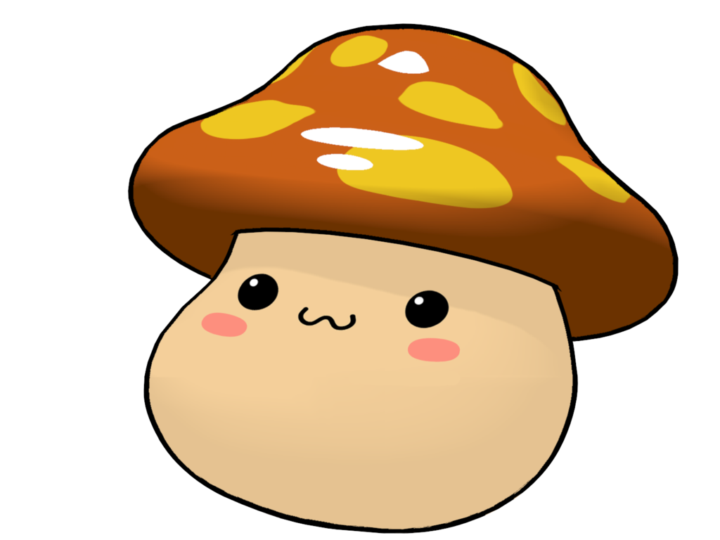 What is the title of this picture ? Mushroom clipart orange mushroom, Mushroom orange mushroom Transparent