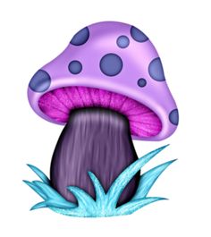 mushroom clipart purple mushroom