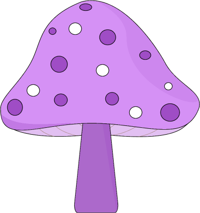 mushrooms clipart purple mushroom