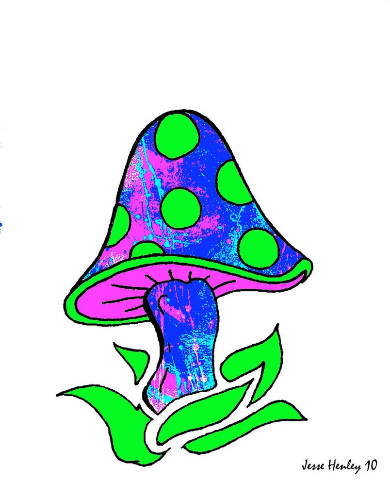 Trippy Mushroom Drawing / See more ideas about mushroom drawing