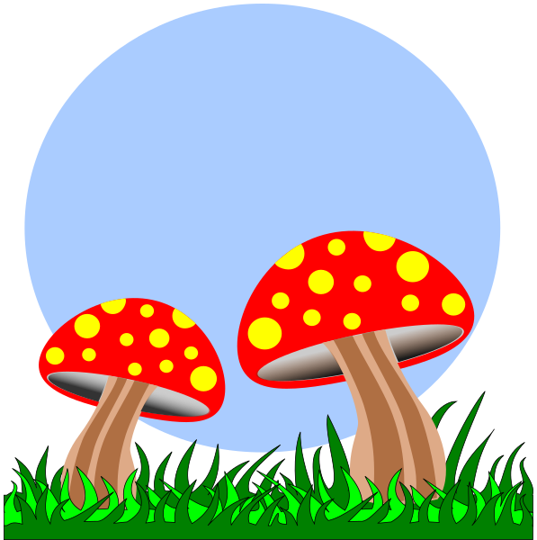 Plants stylized cliparting com. Mushroom clipart wild mushroom
