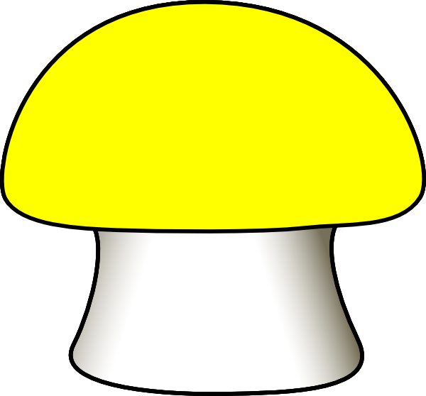 mushroom clipart yellow mushroom