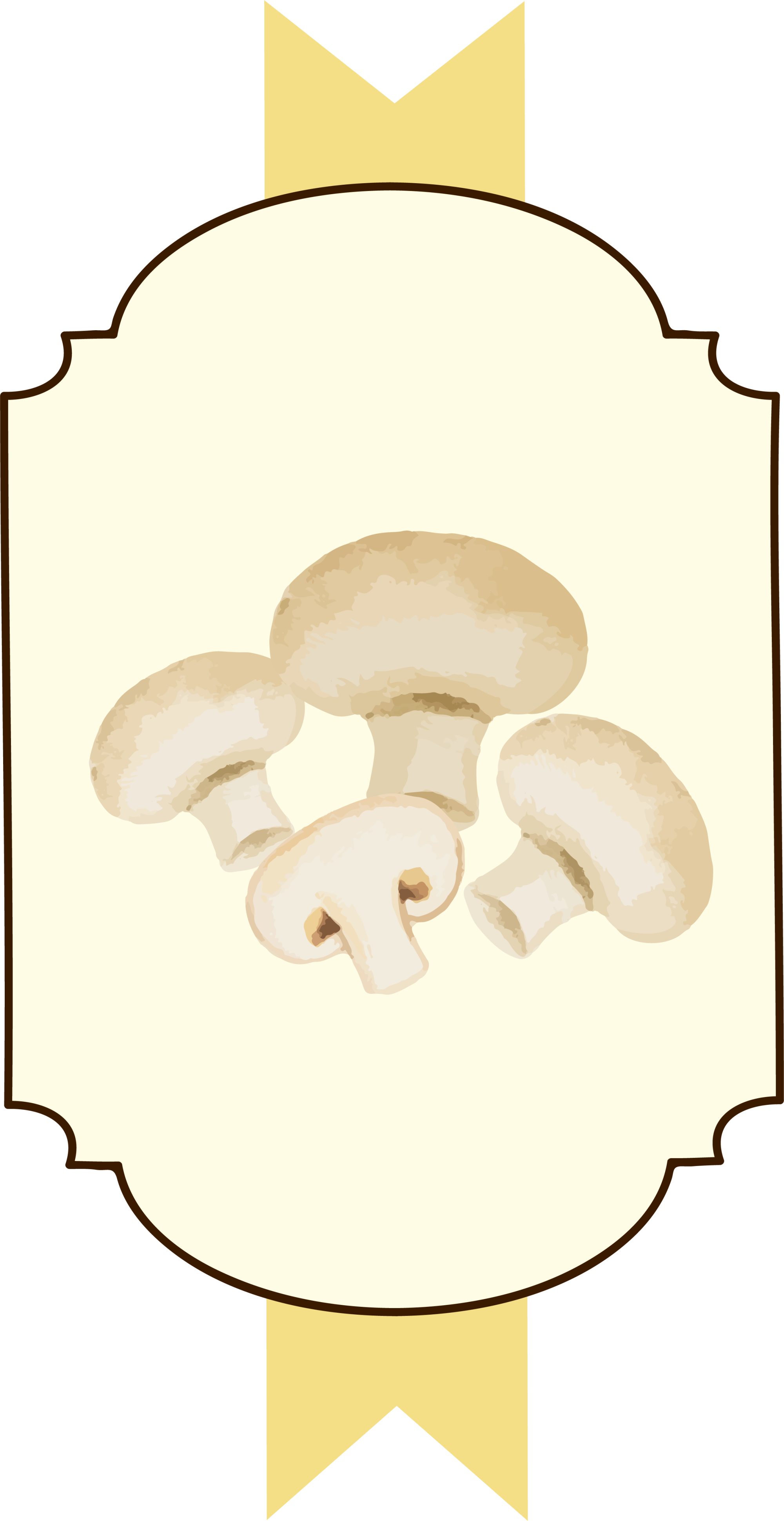 mushroom clipart yellow mushroom