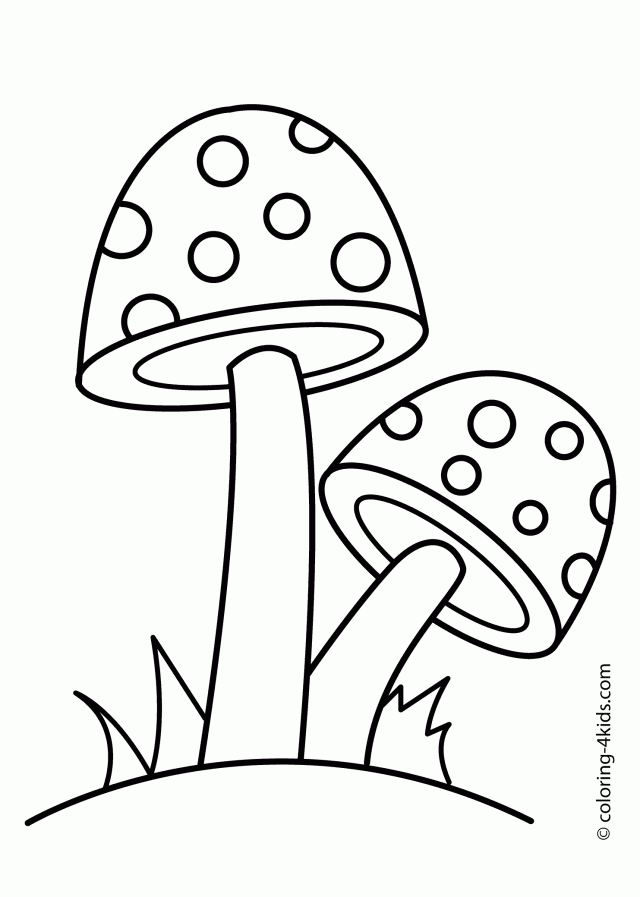 Mushroom Coloring Book Activity Coloring Book For Children