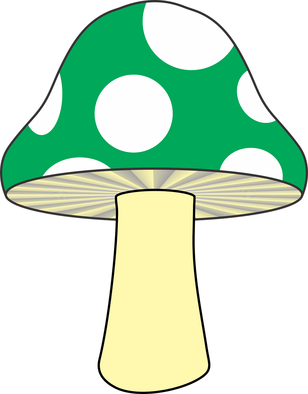 mushrooms clipart green mushroom