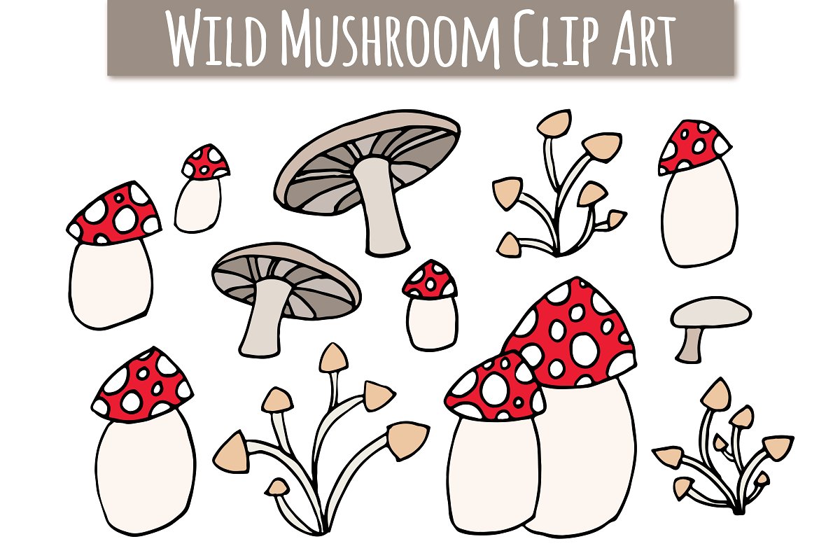 mushrooms clipart object