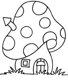 mushrooms clipart simple cartoon