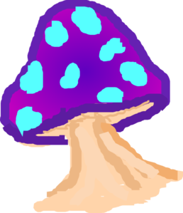 mushrooms clipart trippy