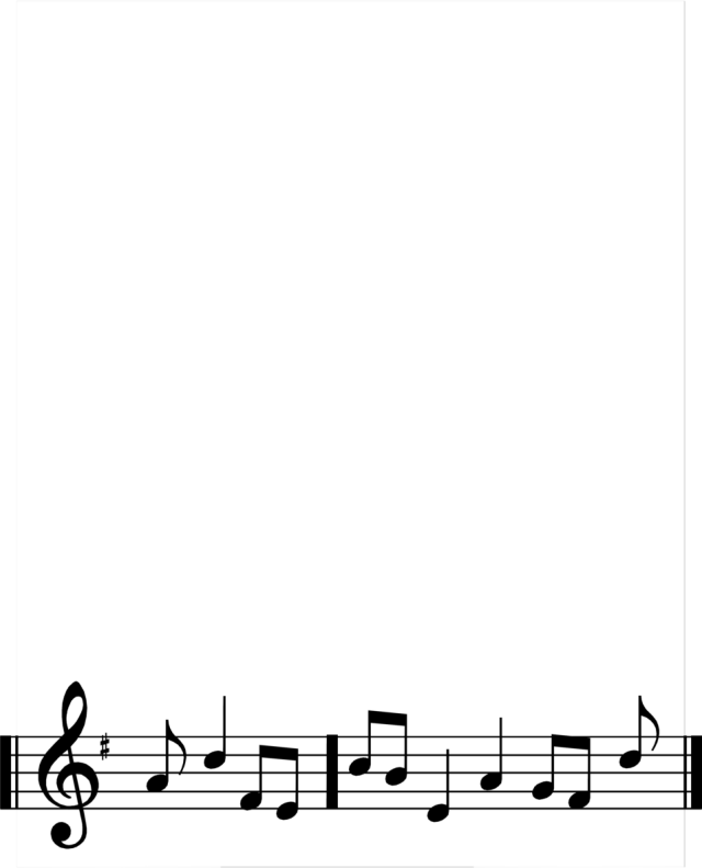 Music border png. Note picture frame goodpict