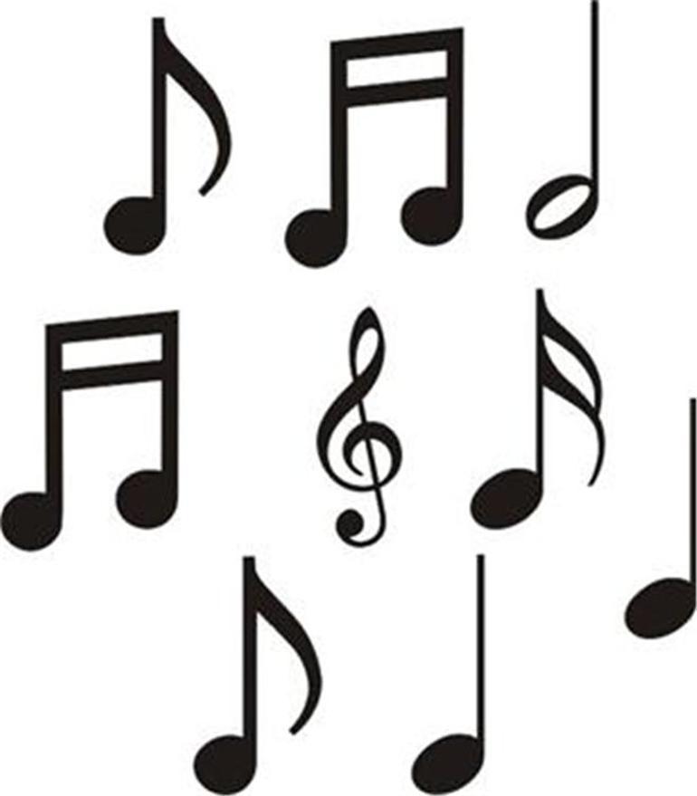 Free musical notes download. Music clipart art deco