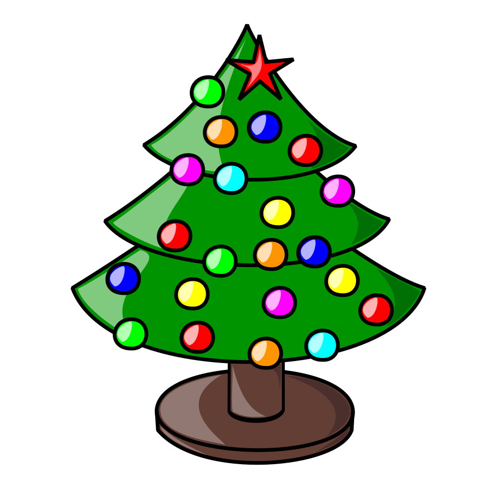 musical clipart christmas tree