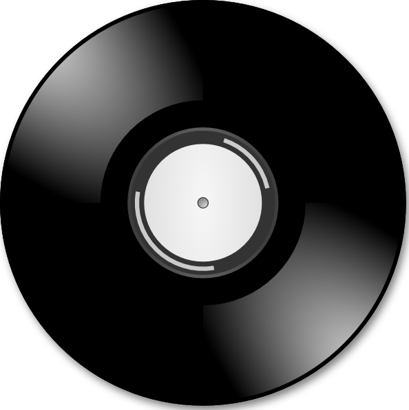 Record clipart free record. Vinyl disc clip art
