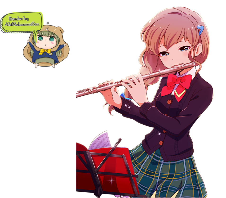 Musician clipart brass band. Haruka render by akinokurumisan